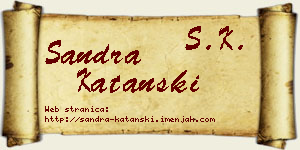 Sandra Katanski vizit kartica